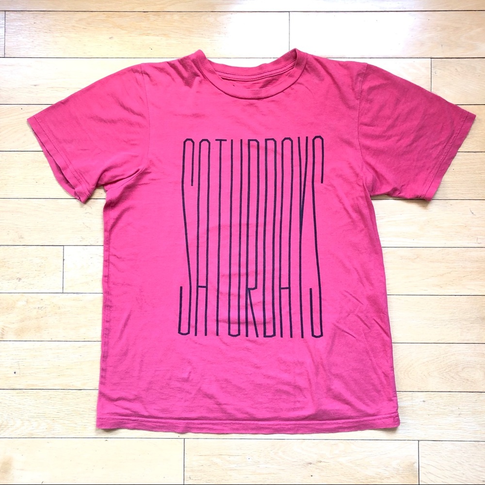 Saturdays Surf NYC Faded Red Cotton T-Shirt
